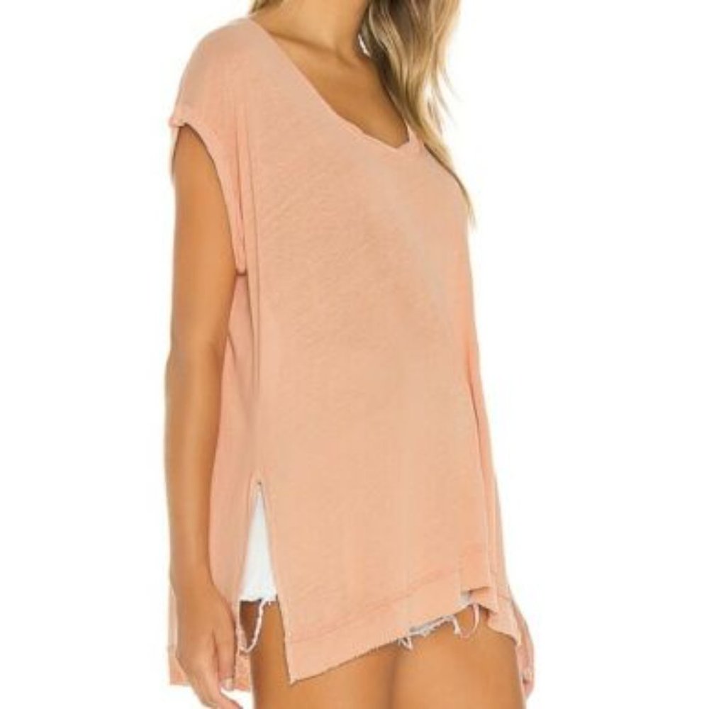Free People "Under the Sun" Lightweight Semi-sheer Tee Top XS